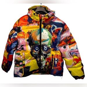 NWT Men’s Tango Hotel Skull Splatter Jacket SZ L